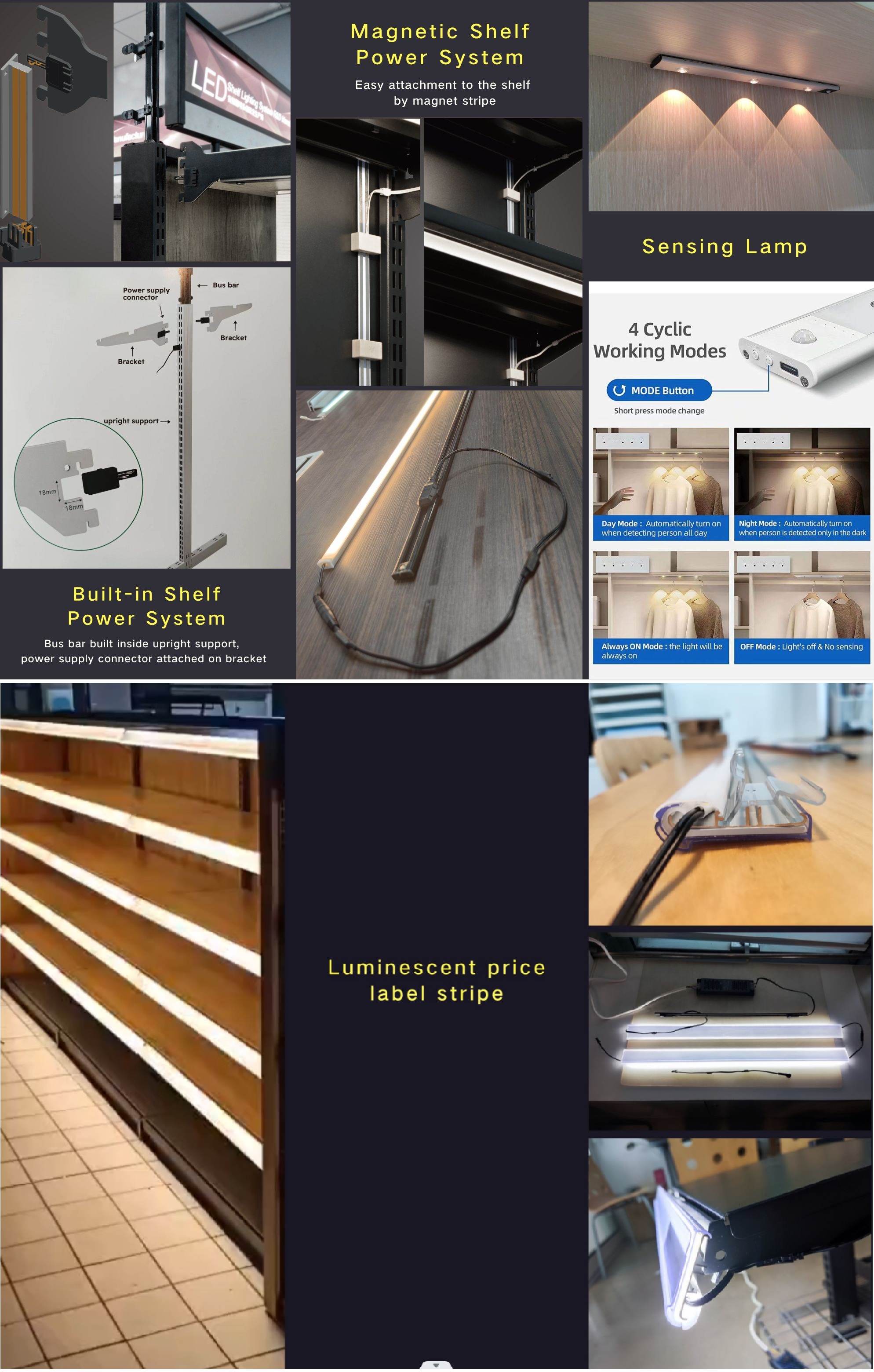 One of the latest hit products for shopfitting – illumination